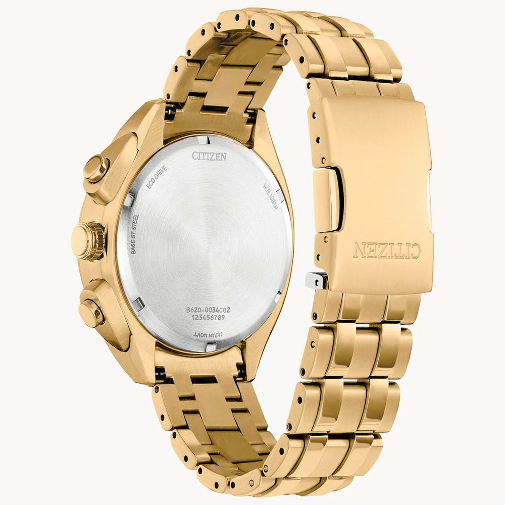 Gold Stainless Steel Dress Watch
