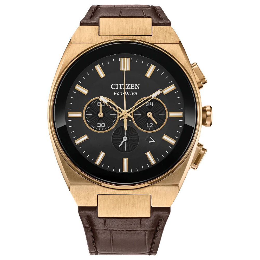 Brown Leather Dress Watch - ventzia