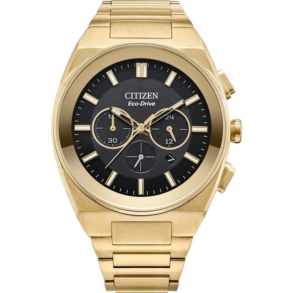 Gold Stainless Steel Dress Watch - ventzia