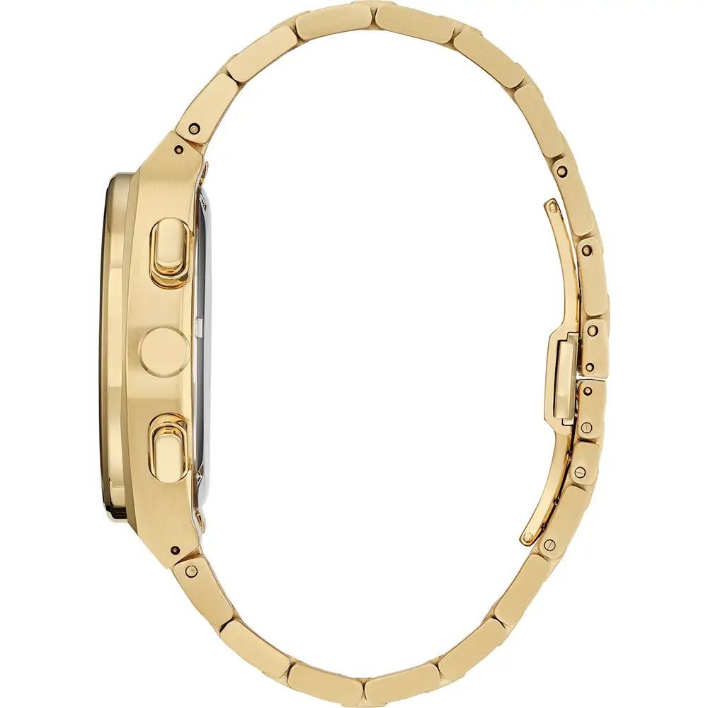 Gold Stainless Steel Dress Watch - ventzia