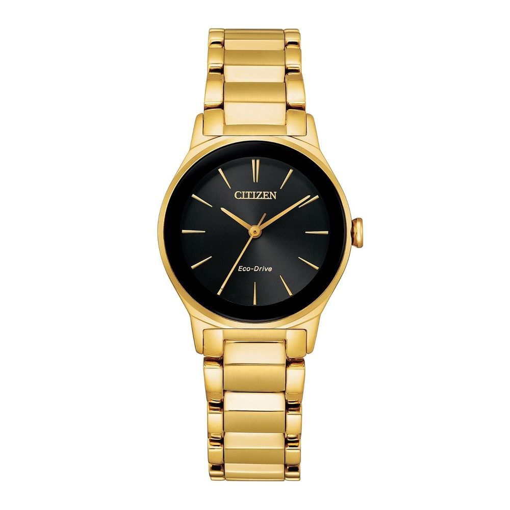 Gold Stainless Steel Dress Watch - ventzia