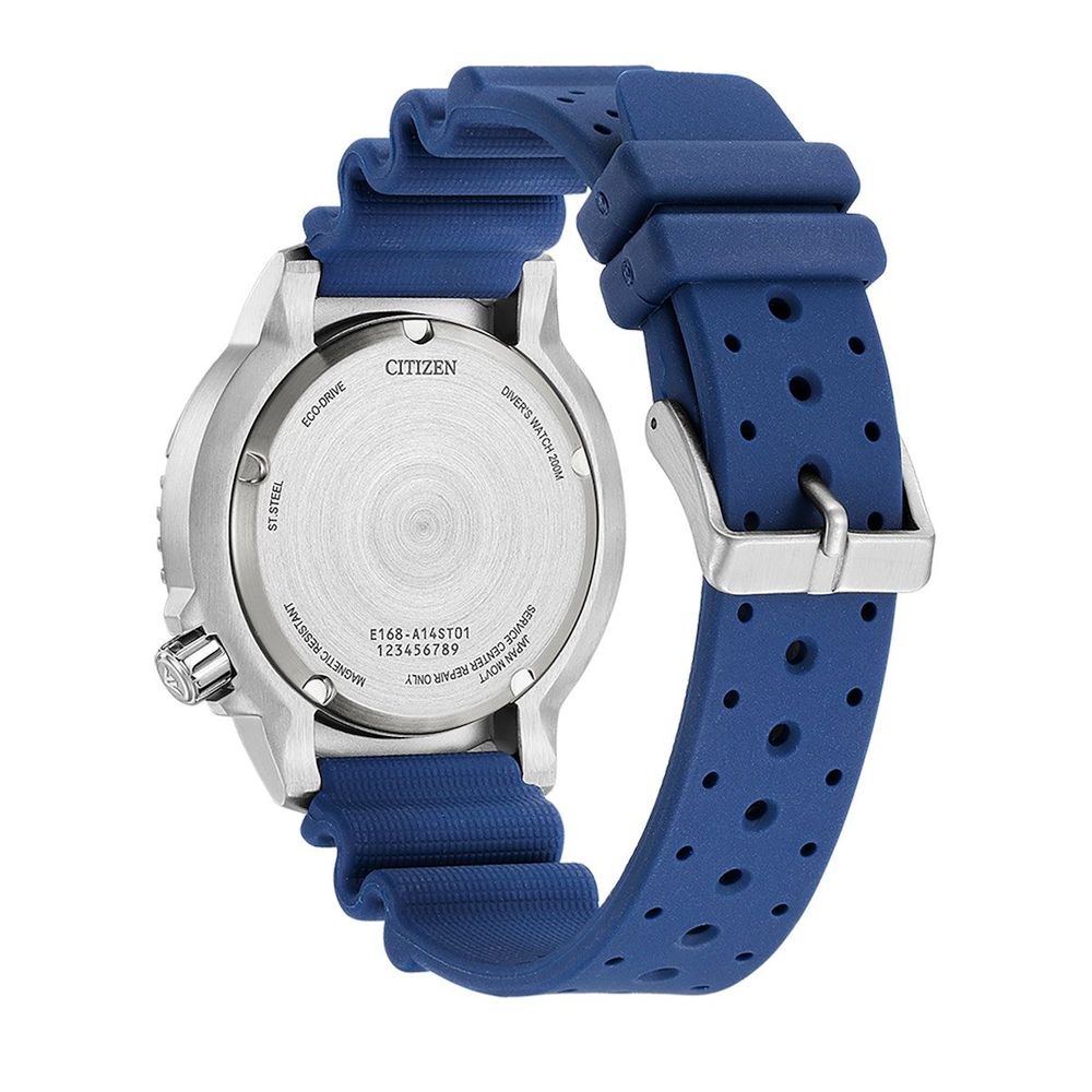 Blue Rubber Sport Watch - ventzia