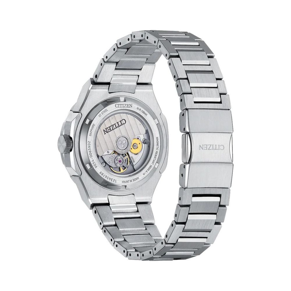 Gray Stainless Steel Dress Watch - ventzia