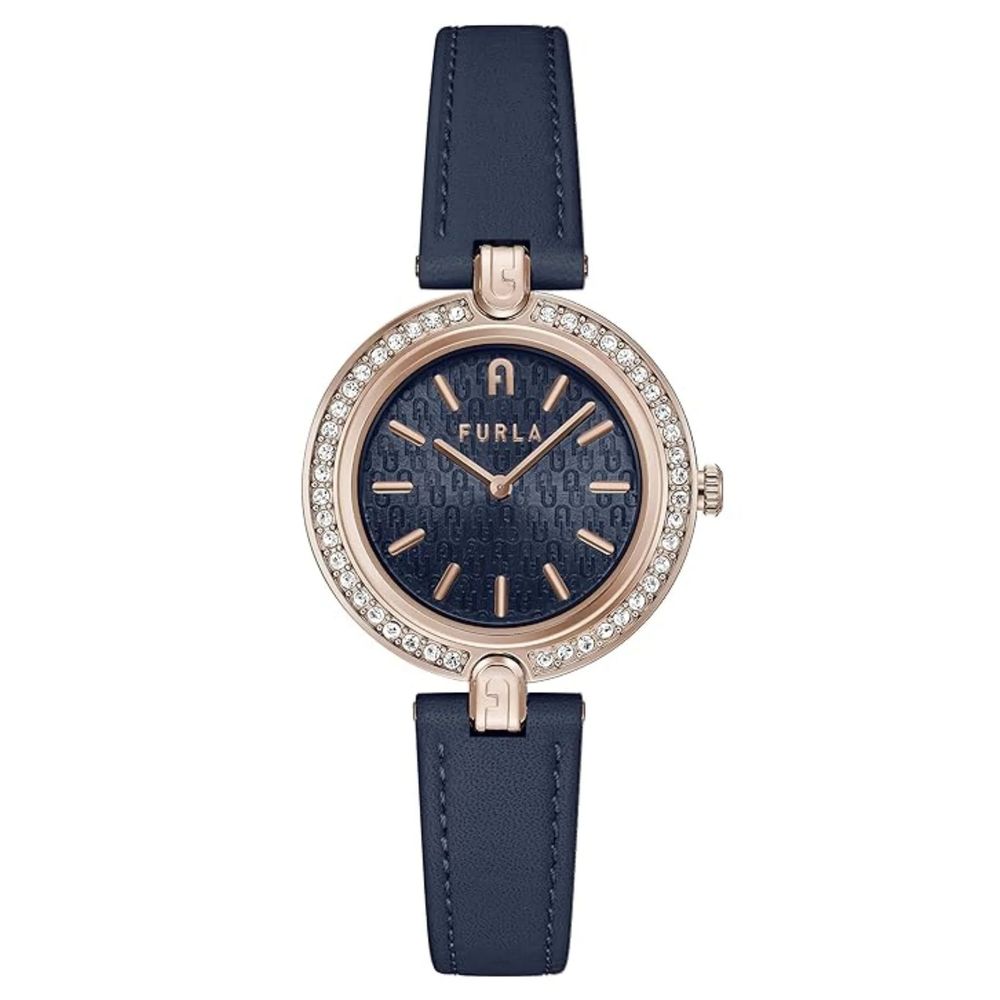 Blue Leather Dress Watch - ventzia