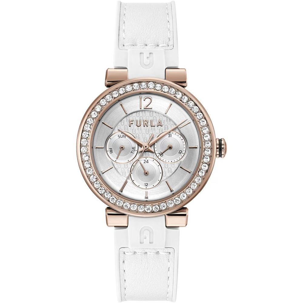 White Synthetic Dress Watch - ventzia
