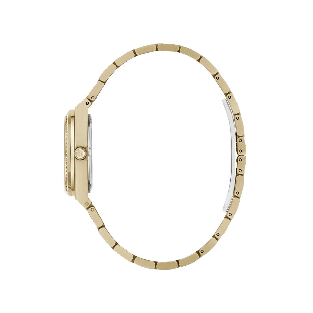 Gold Stainless Steel Dress Watch - ventzia