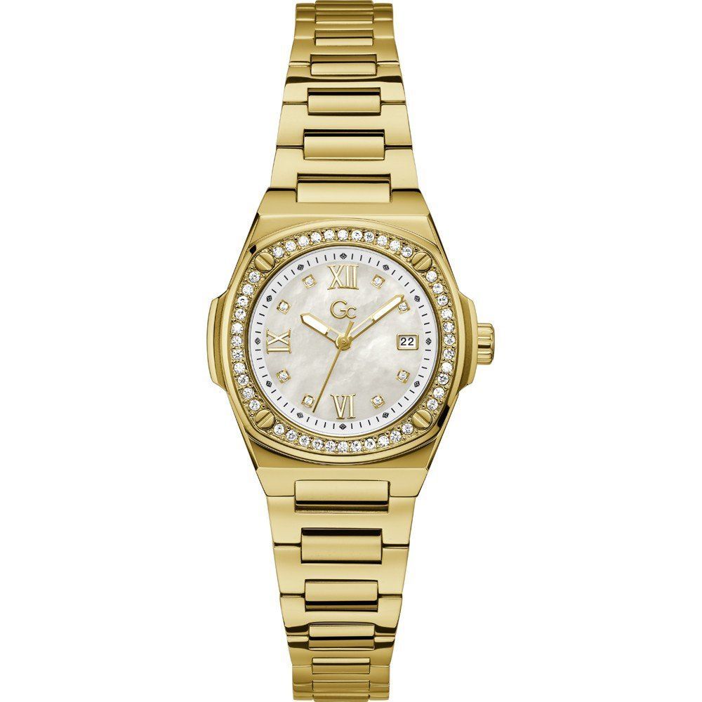 Gold Stainless Steel Dress Watch - ventzia