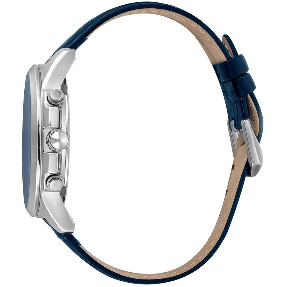 Black Leather Bracelet Watch - ventzia