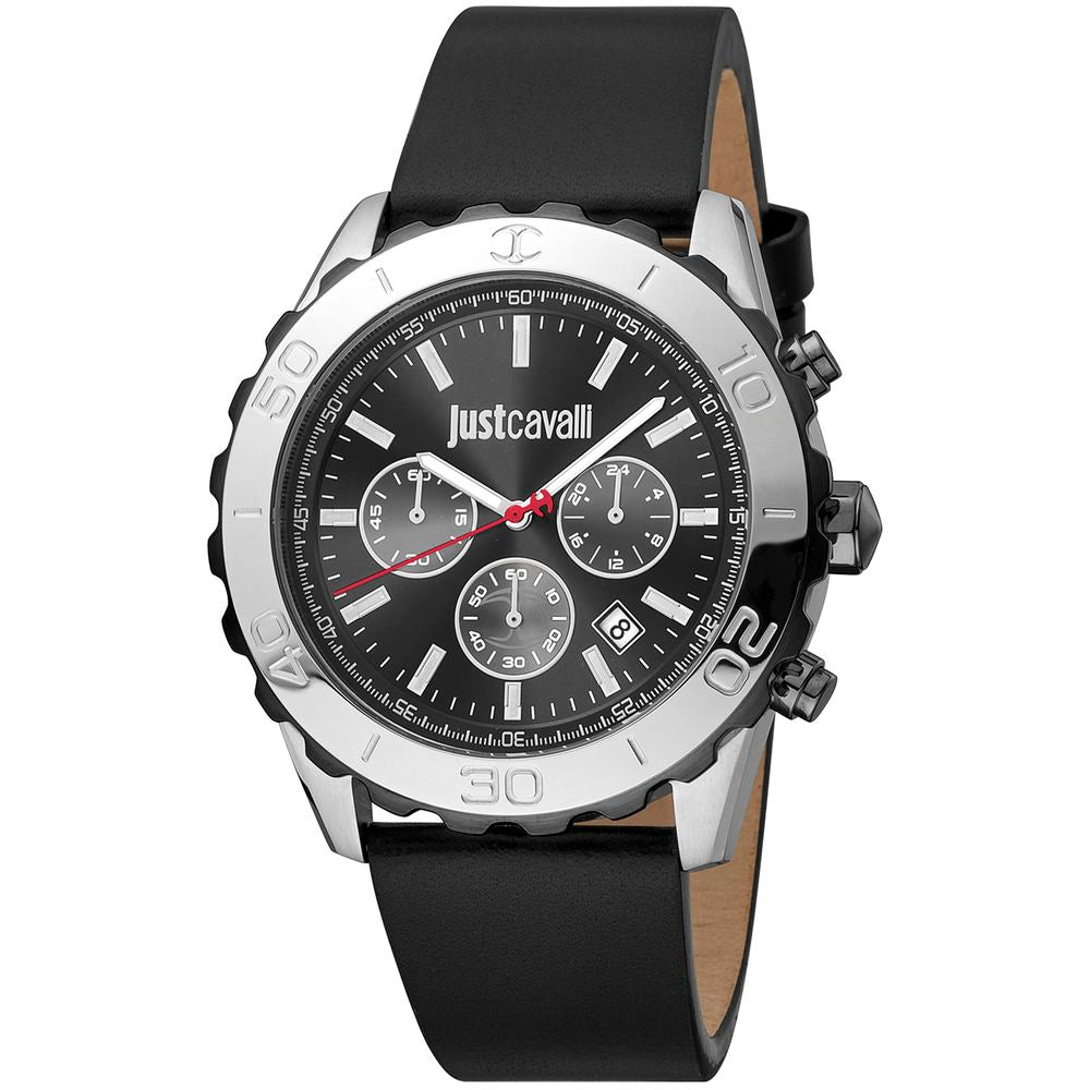 Black Leather Dress Watch - ventzia