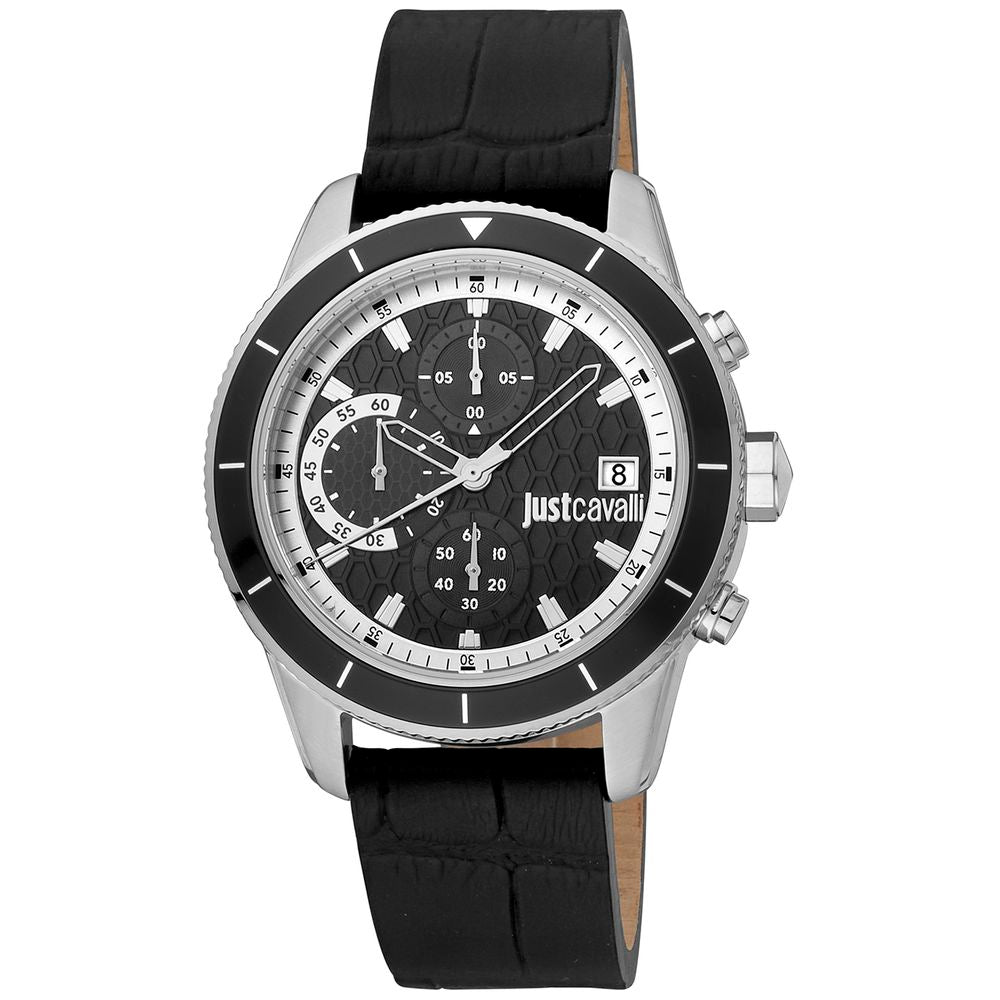 Black Leather Watch - ventzia