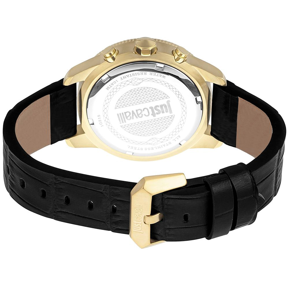 Black Leather Watch - ventzia