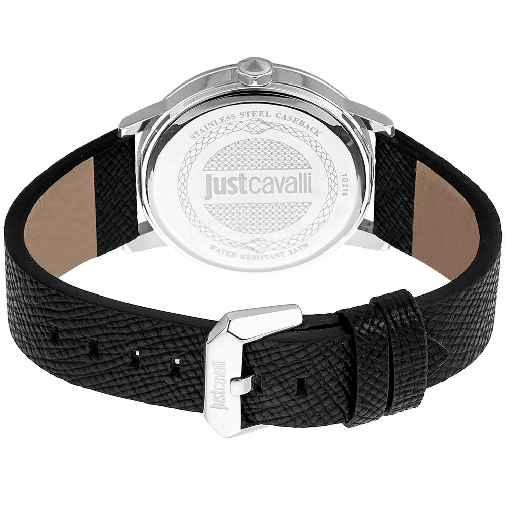Black Leather Dress Watch - ventzia