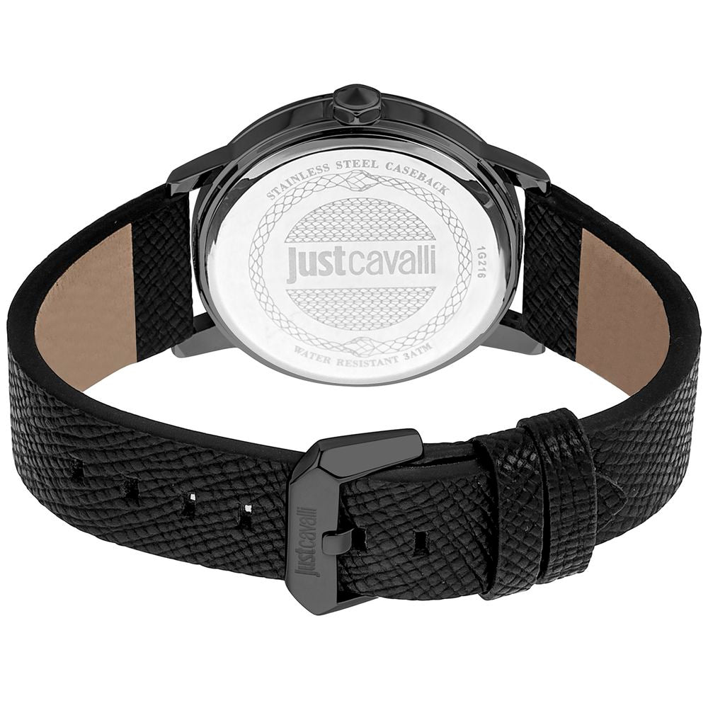 Black Leather Dress Watch - ventzia