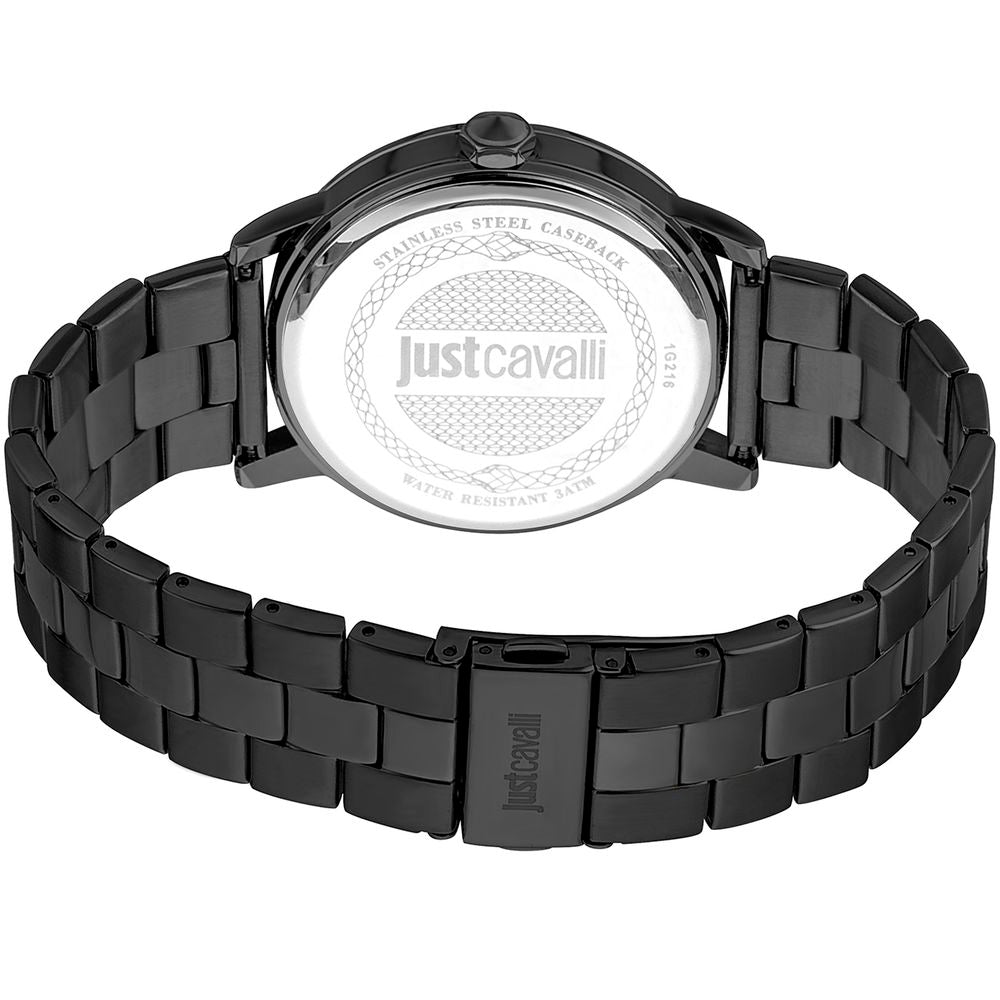 Black Stainless Steel Dress Watch - ventzia