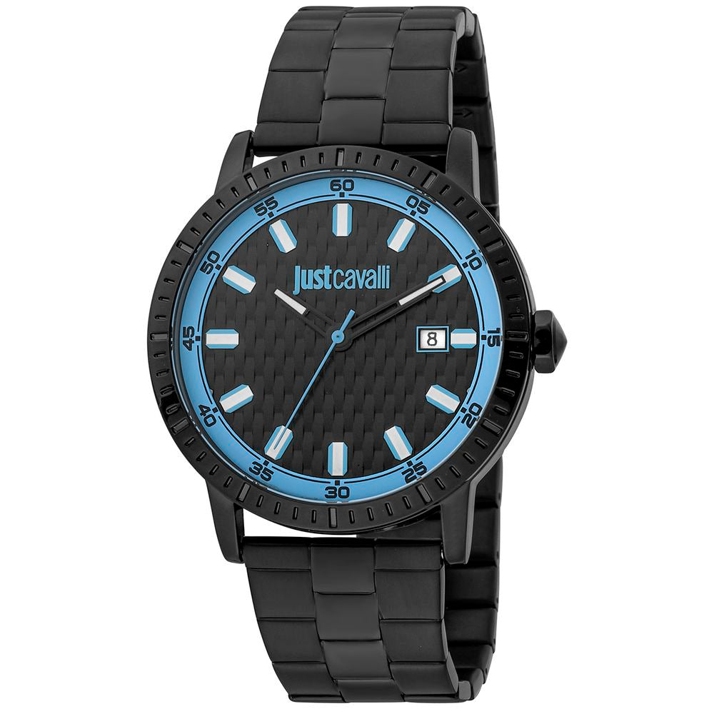 Black Stainless Steel Dress Watch - ventzia