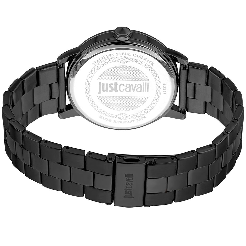 Black Stainless Steel Dress Watch - ventzia
