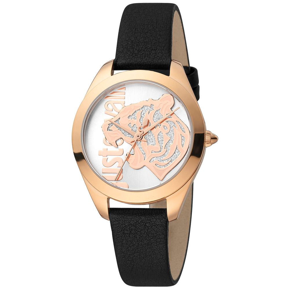 Black Leather Dress Watch - ventzia
