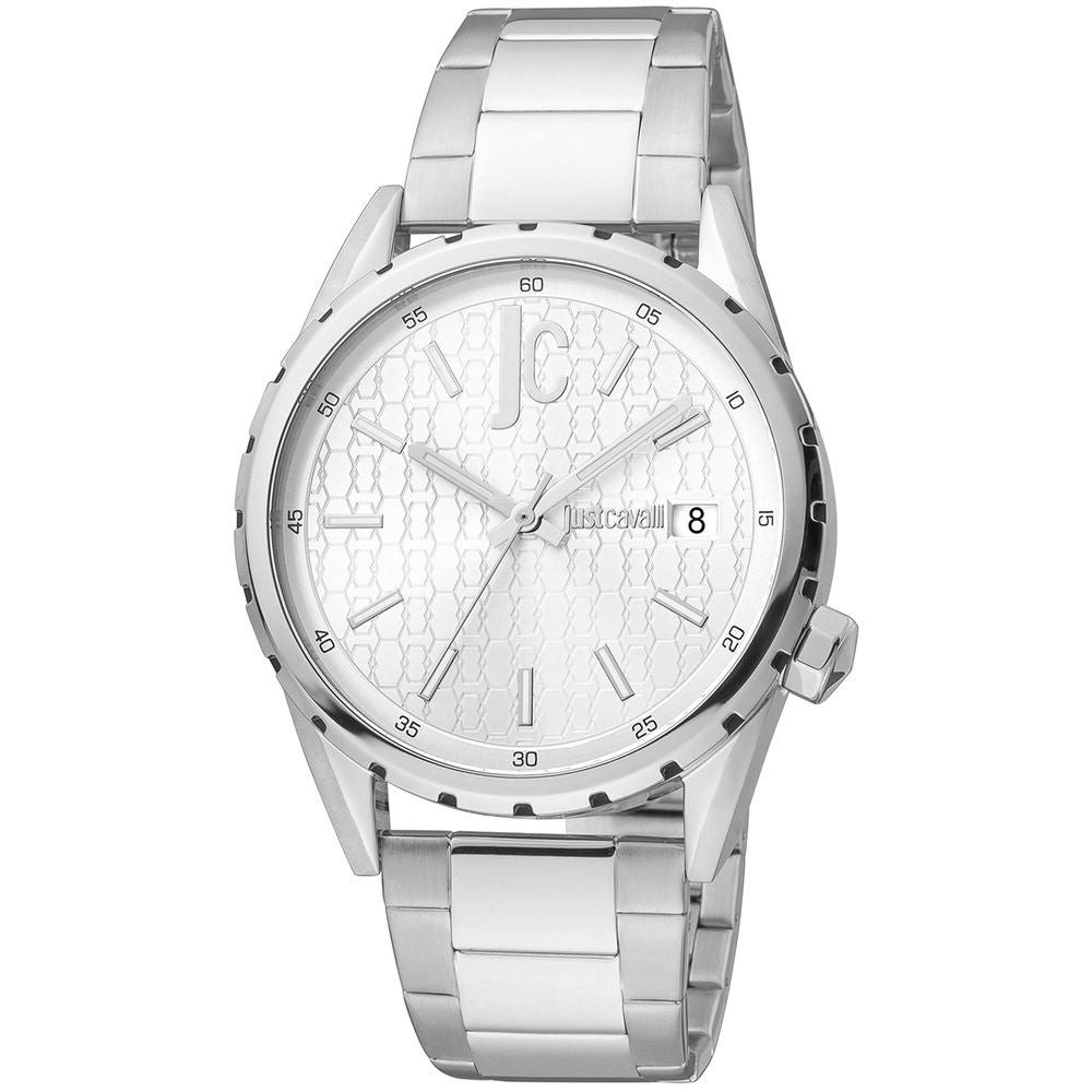 Gray Stainless Steel Dress Watch - ventzia