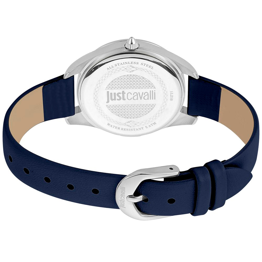 Blue Leather Dress Watch - ventzia