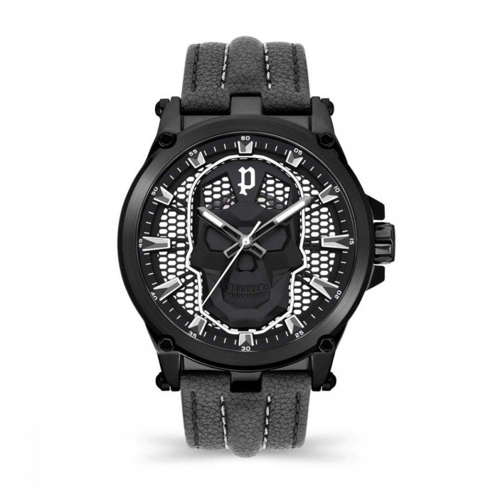 Black Leather Dress Watch - ventzia