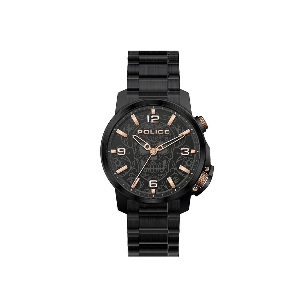 Black Stainless Steel Dress Watch - ventzia