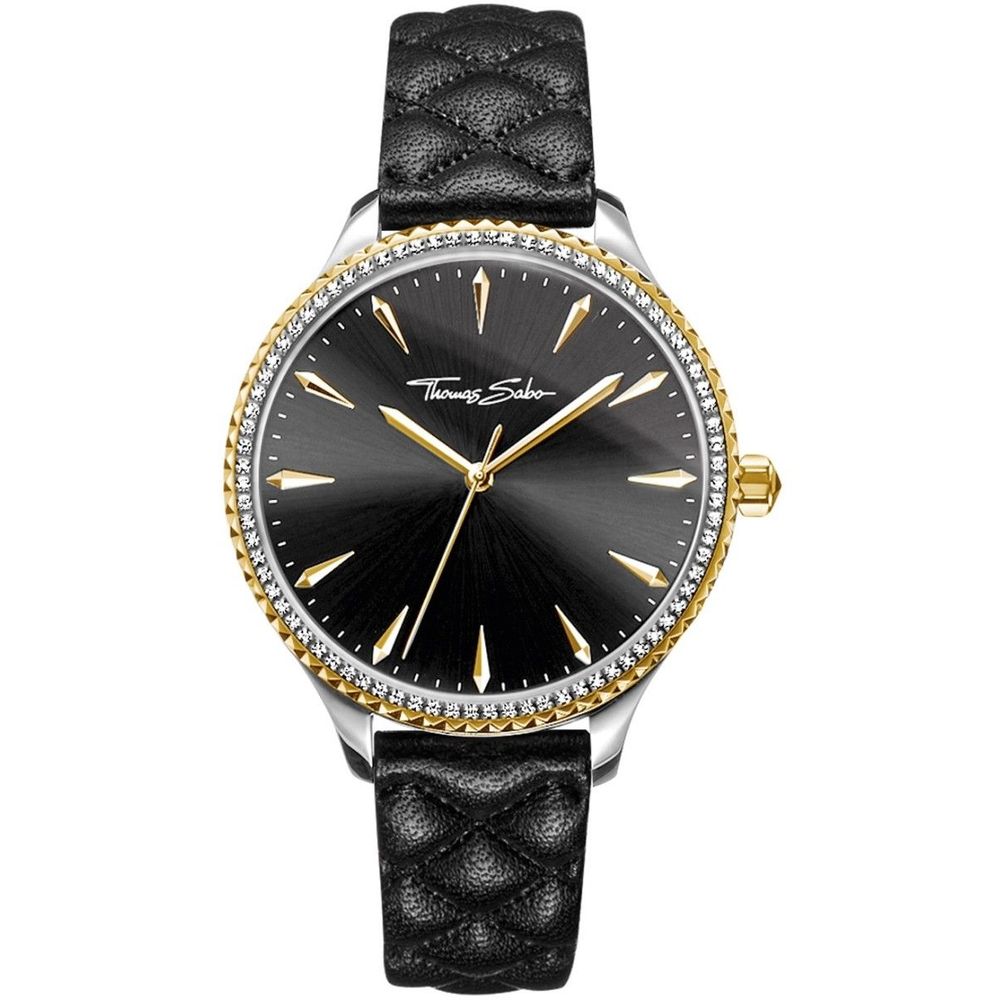 Black Leather Dress Watch - ventzia