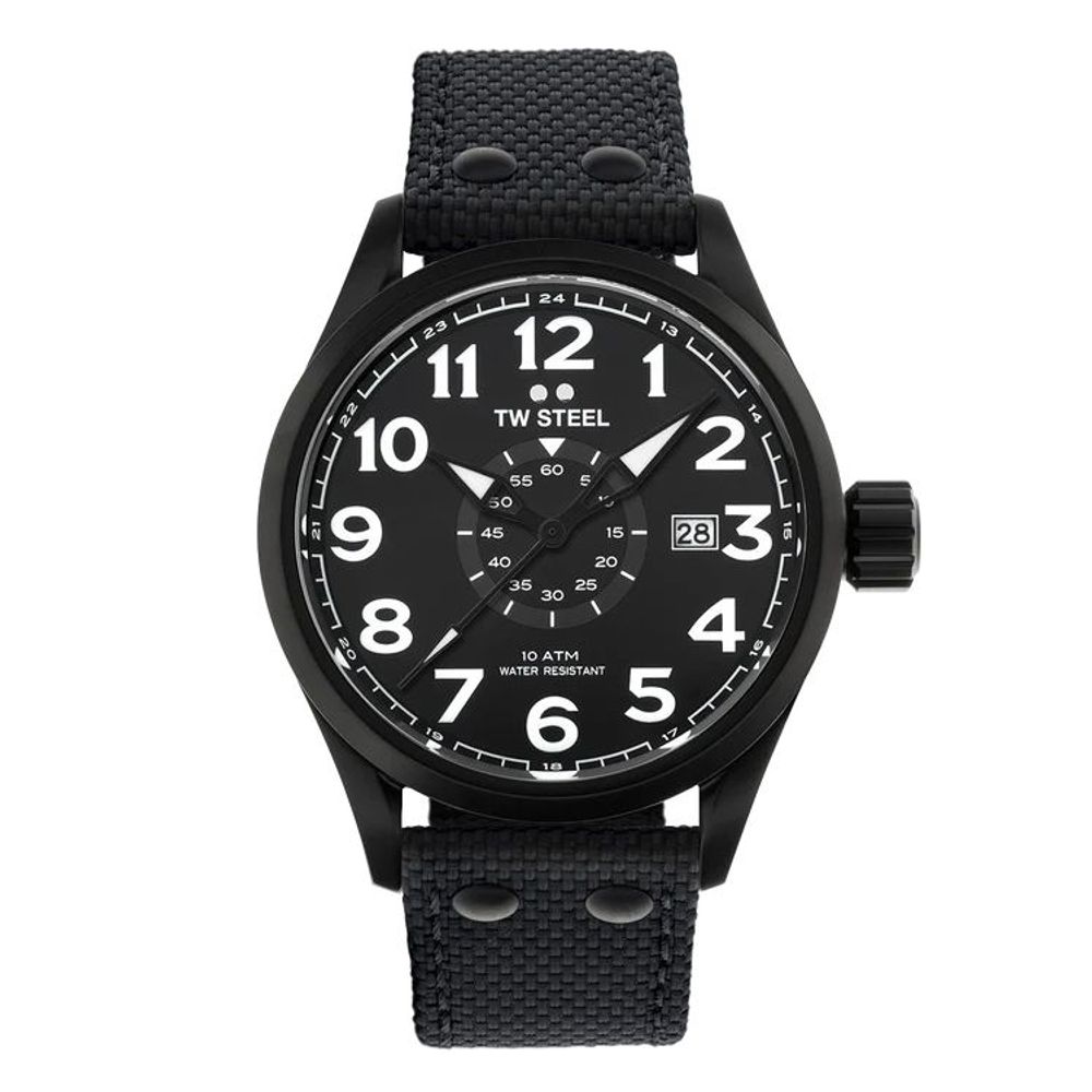 Black Fabric Sport Watch - ventzia