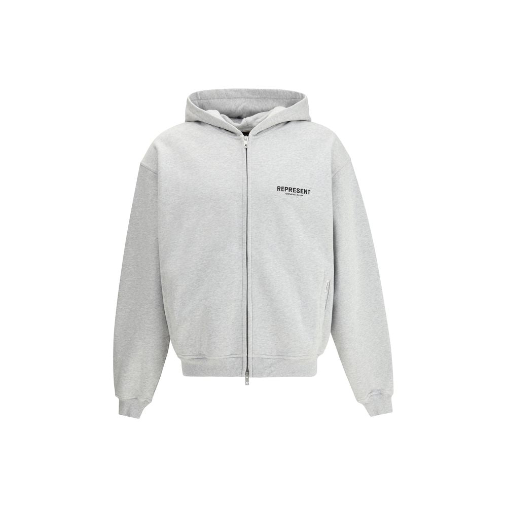 Gray Cotton Sweatshirt - ventzia