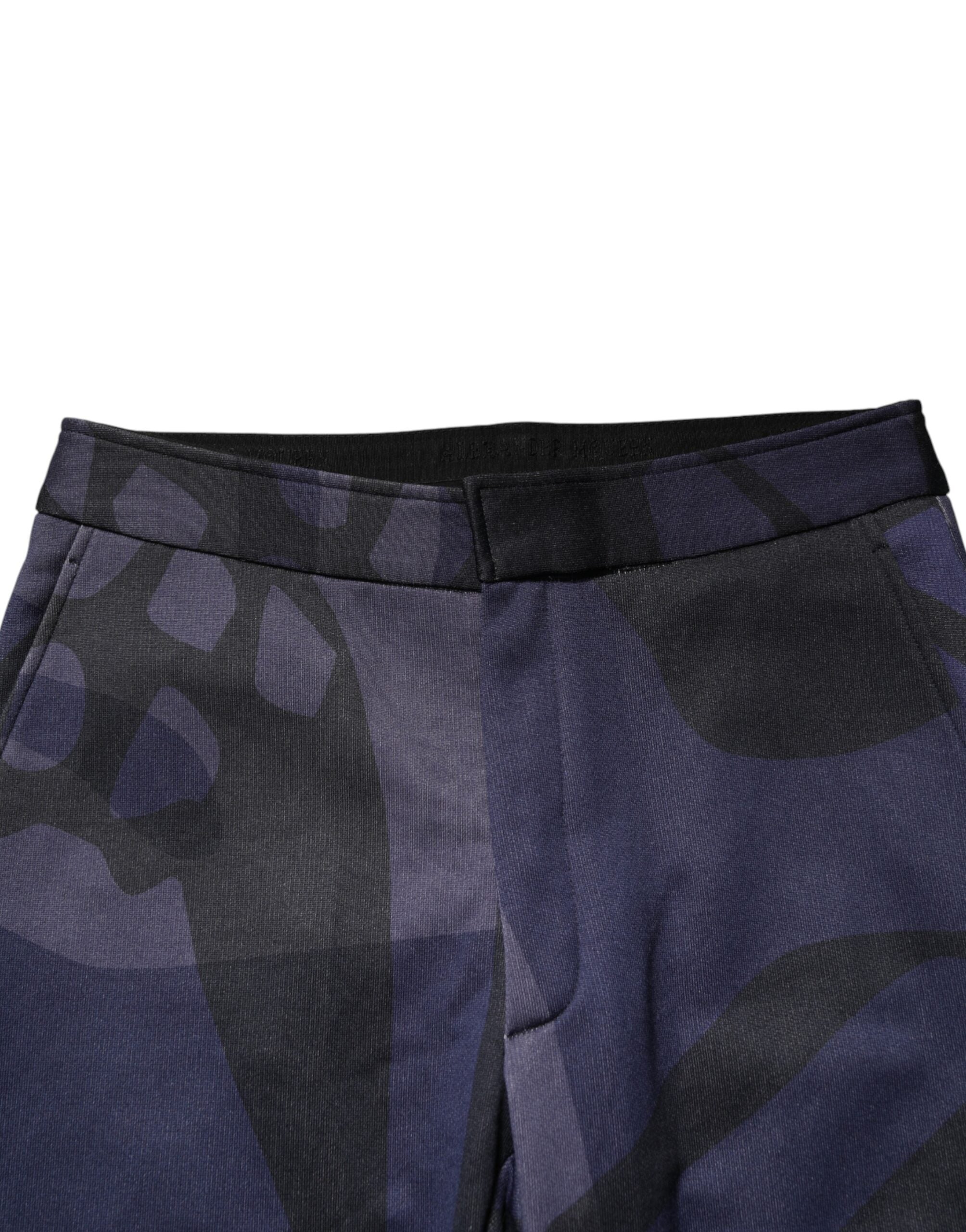 Multicolor Patterned Tapered Fit Men Pants