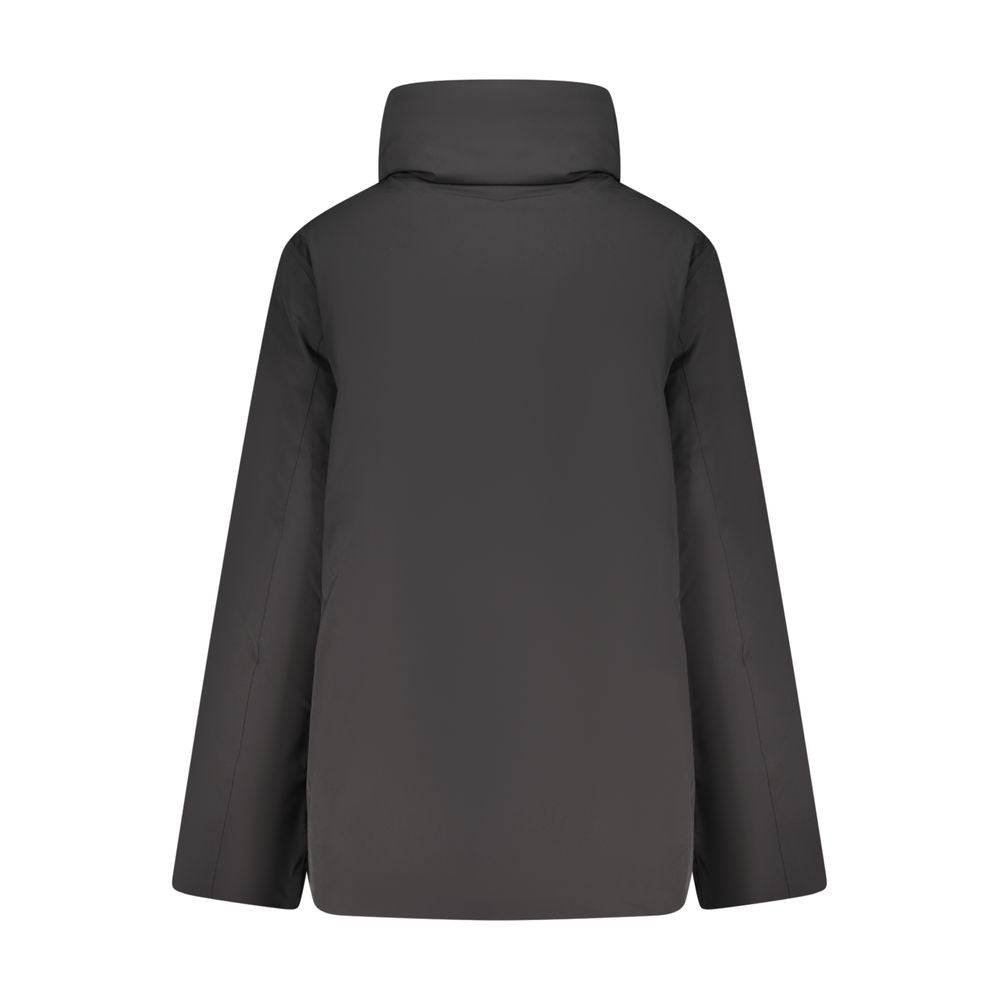 Black Nylon Jackets & Coat