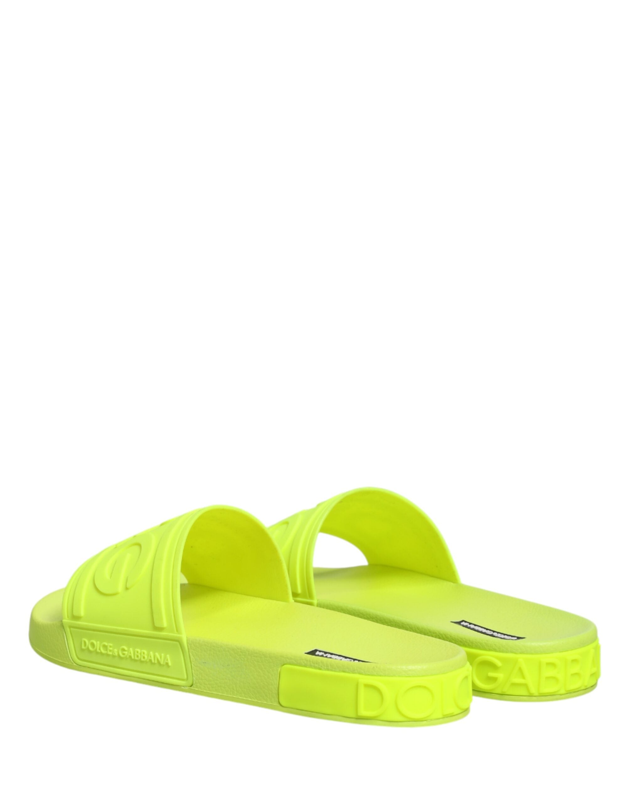 Green Rubber Slides Sandals Beachwear Shoes - ventzia