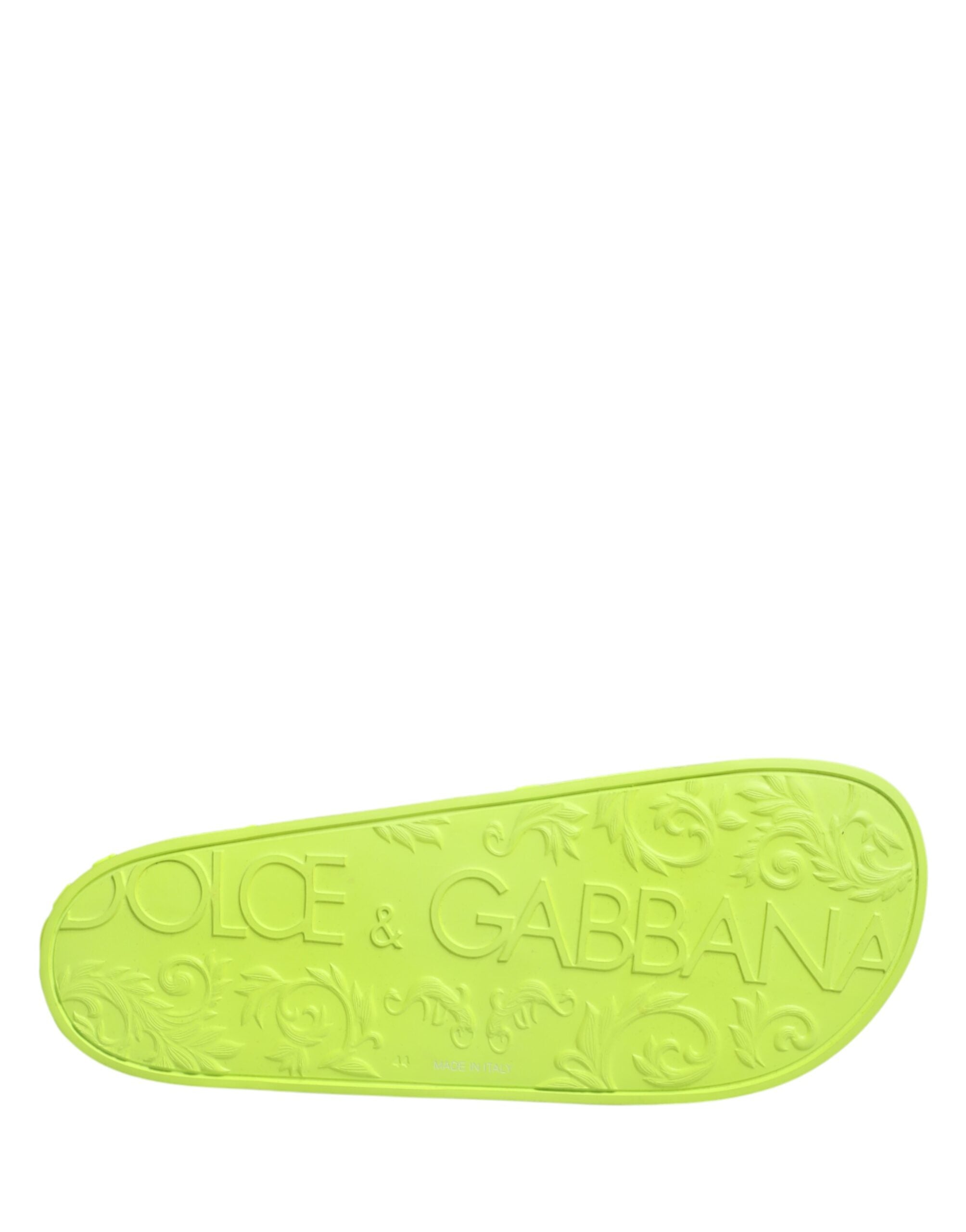 Green Rubber Slides Sandals Beachwear Shoes - ventzia