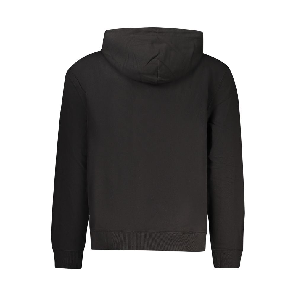Black Cotton Men's Sweatshirt - ventzia