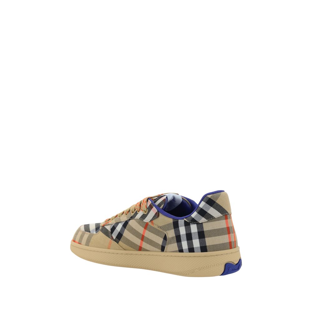 Beige Polyester Low Top Sneakers - ventzia