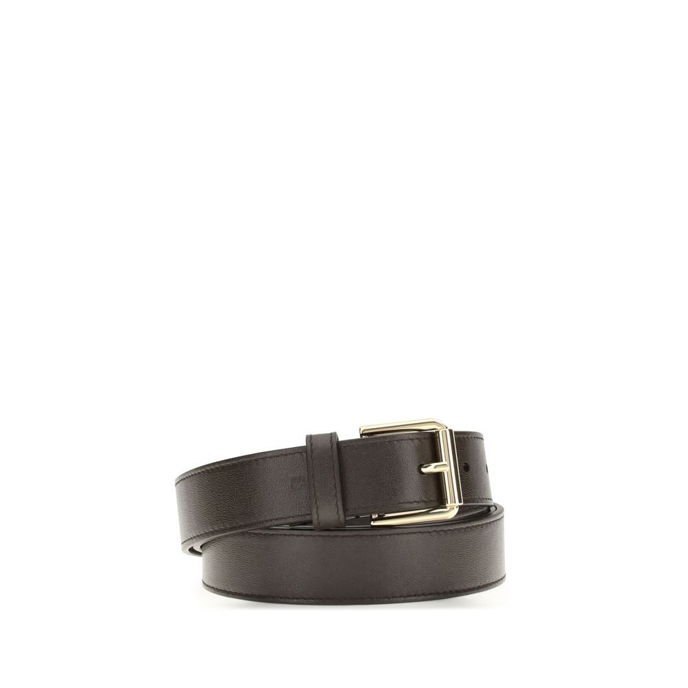 Brown Calf Leather Bos Taurus Regular Belt - ventzia