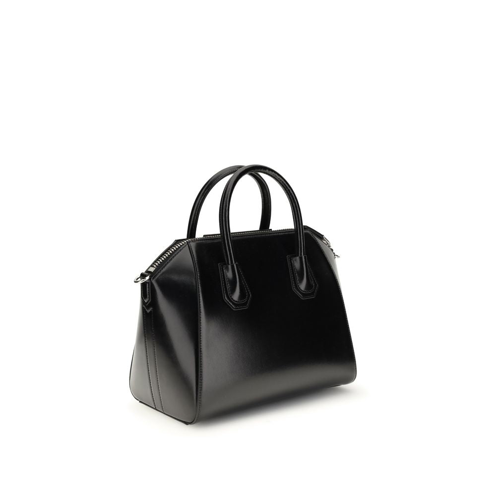 Black Calf Leather Bos Taurus Handbag - ventzia