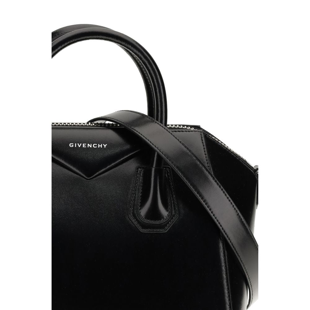 Black Calf Leather Bos Taurus Handbag - ventzia
