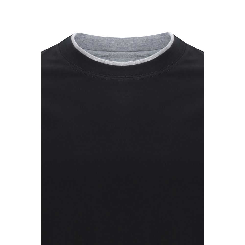Black Cotton T-Shirt - ventzia