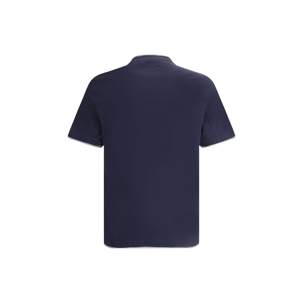 Blue Cotton T-Shirt - ventzia