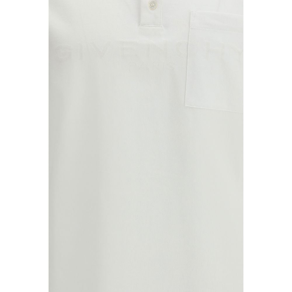 White Cotton Polo Shirt - ventzia