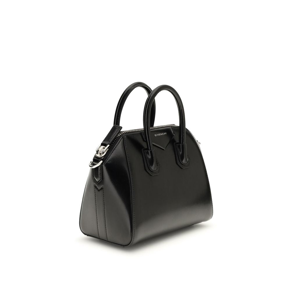 Black Calf Leather Bos Taurus Handbag - ventzia