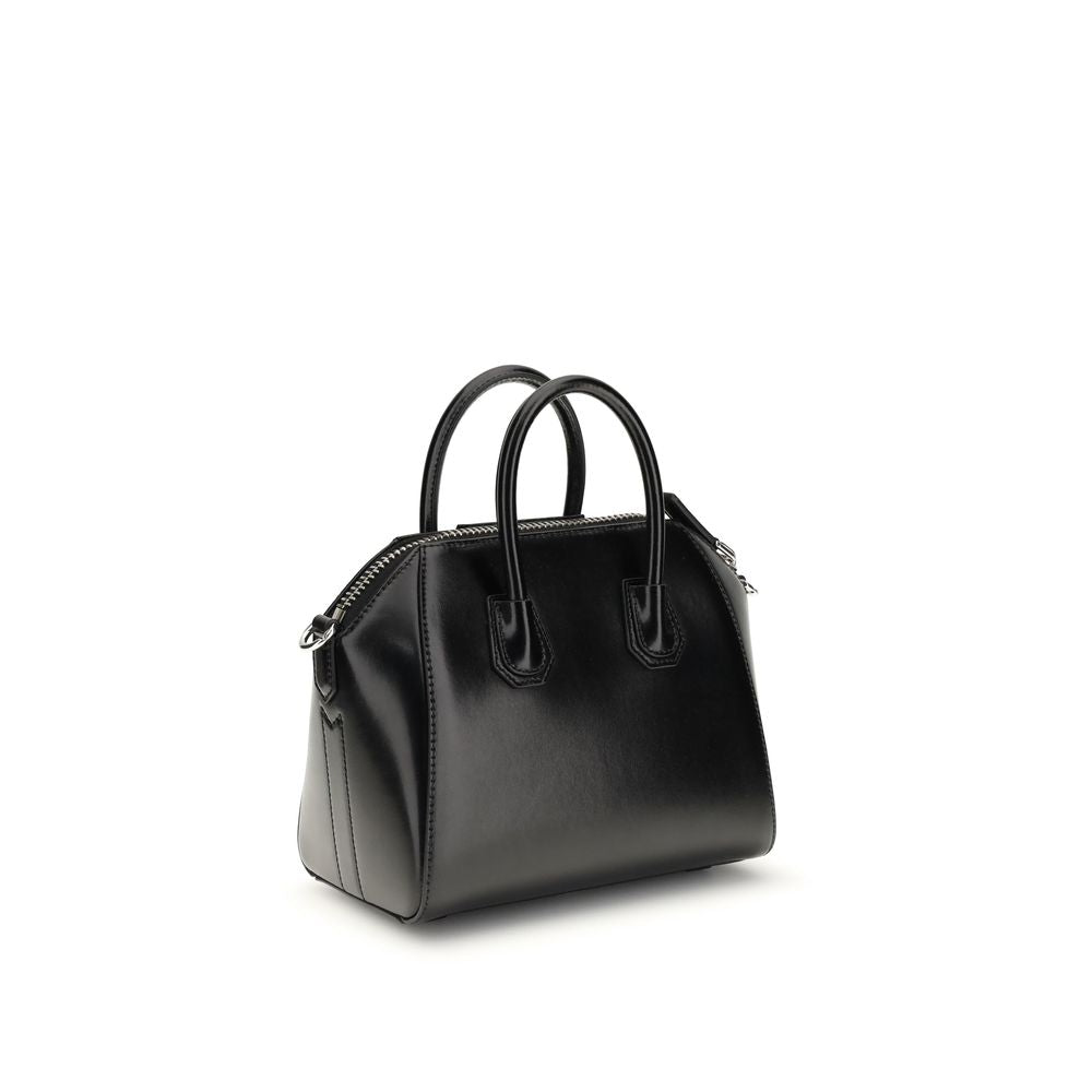 Black Calf Leather Bos Taurus Handbag - ventzia