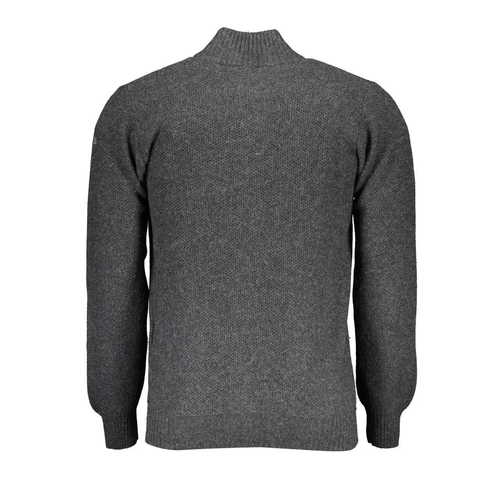 Grigio Wool Men Cardigan - ventzia