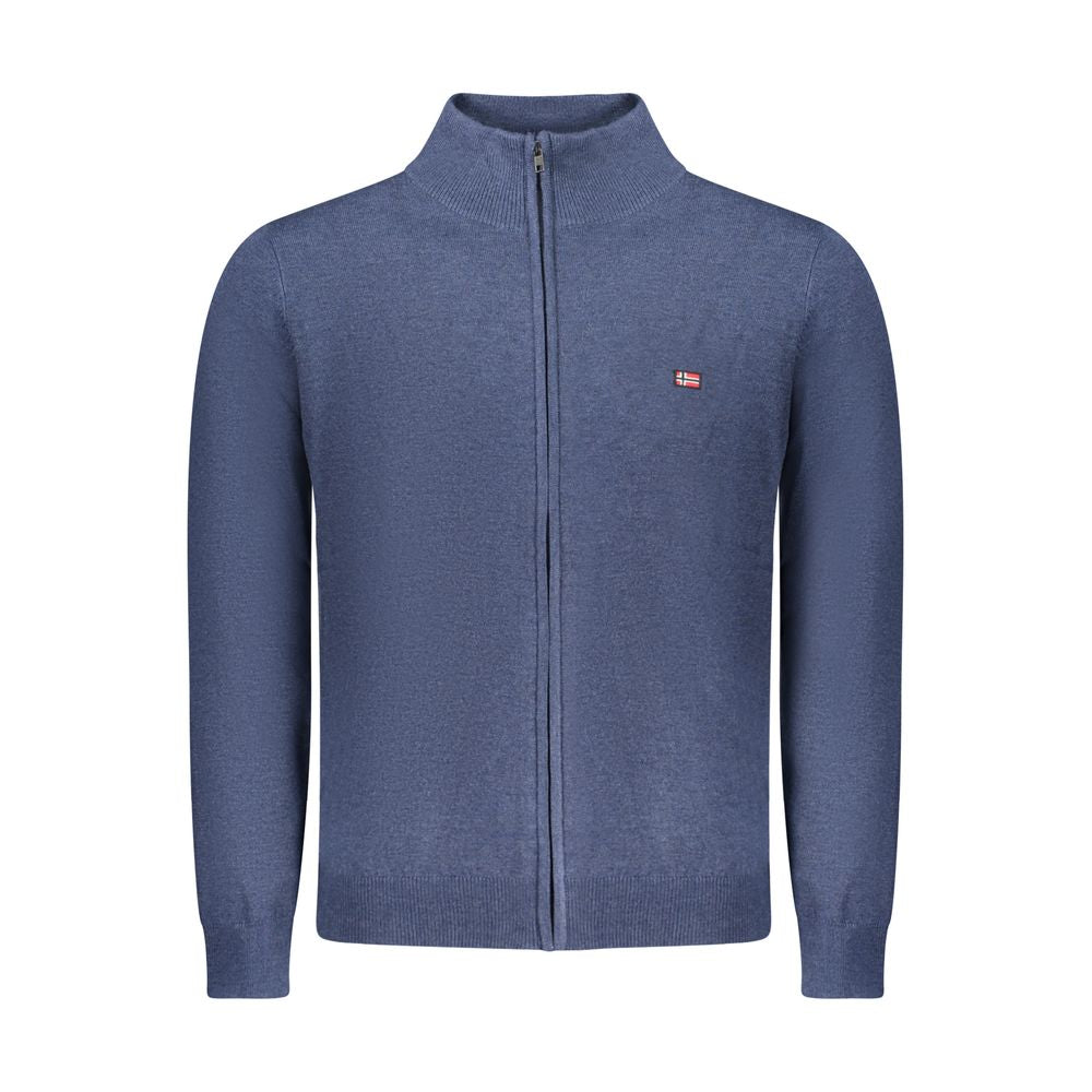 Blue Polyester Sweater