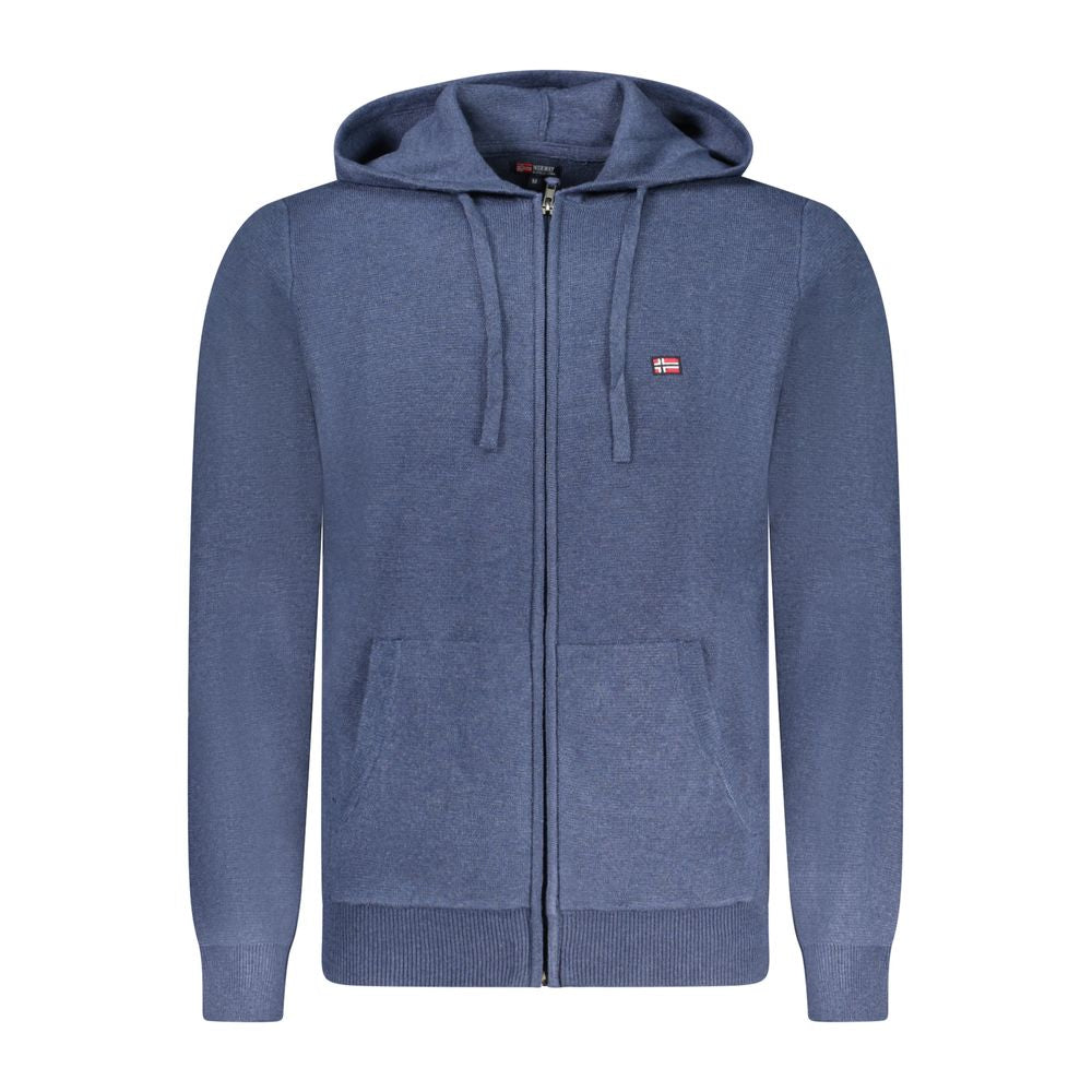 Blu Poliammide Male Cardigan - ventzia