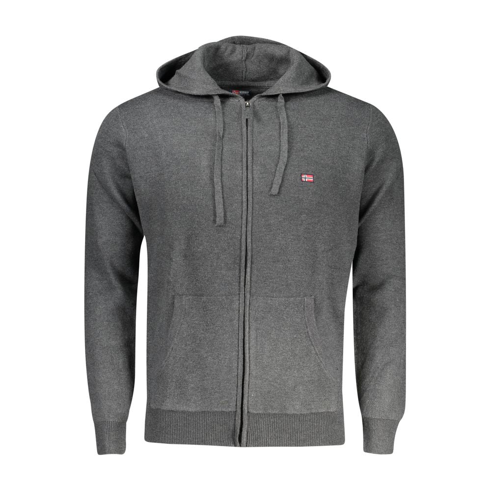 Grigio Poliammide Men's Cardigan - ventzia