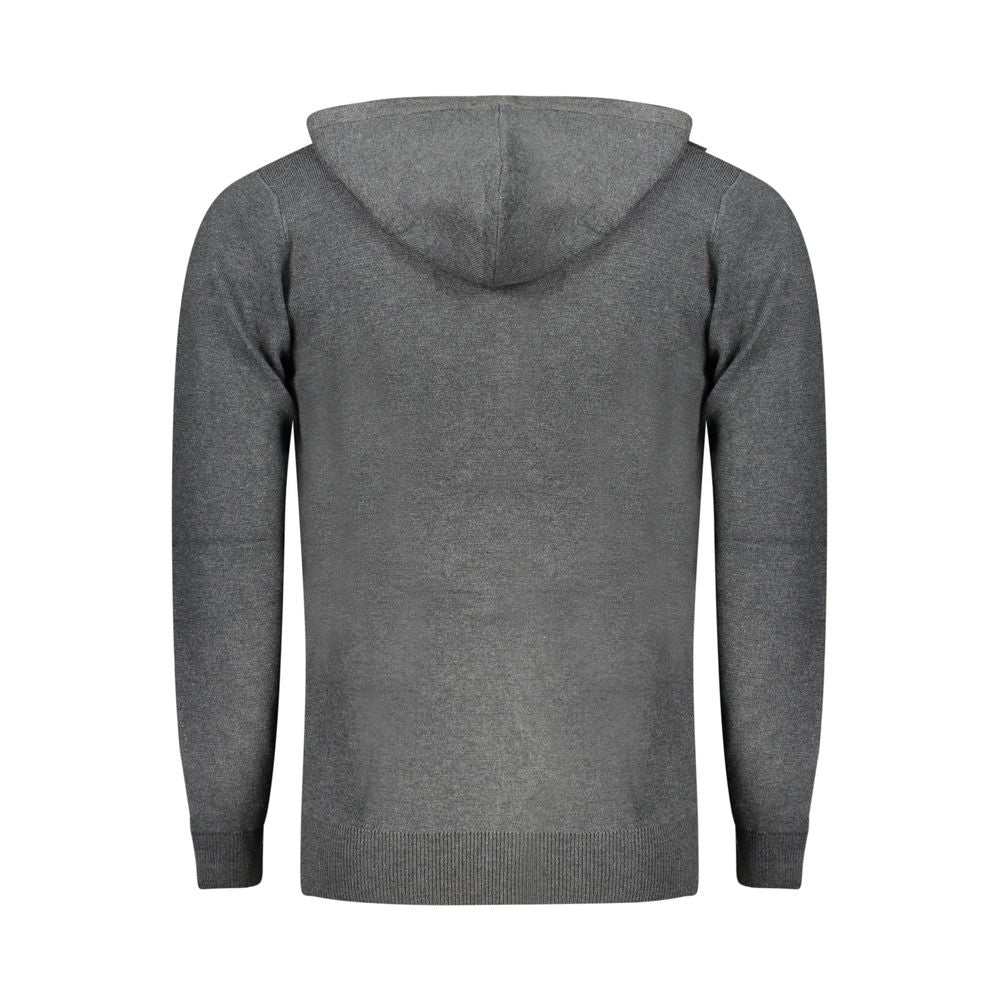 Grigio Poliammide Men's Cardigan - ventzia