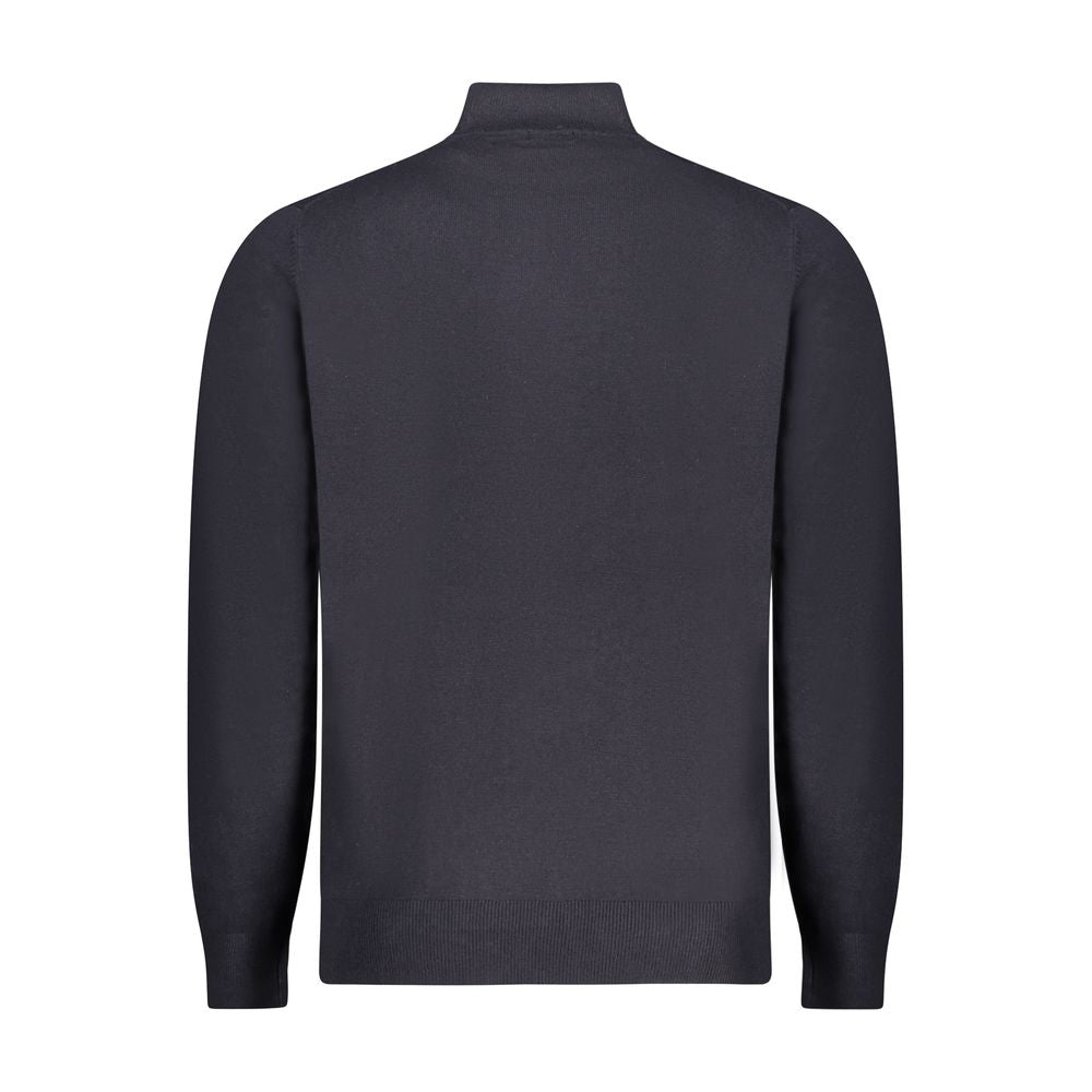 Blue Wool Men's Sweater - ventzia