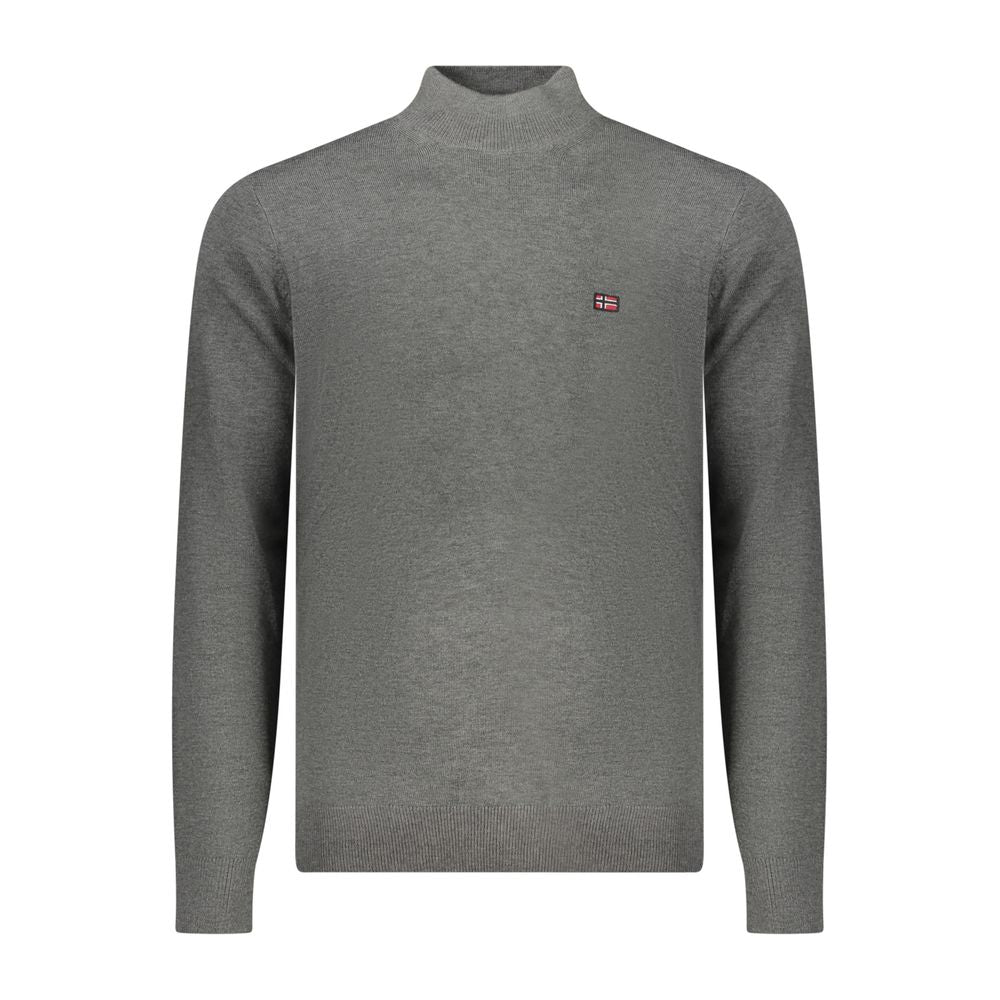 Gray Polyester Sweater