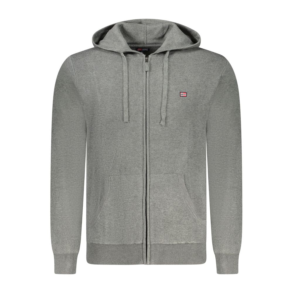 Grigio Poliammide Mens Cardigan - ventzia